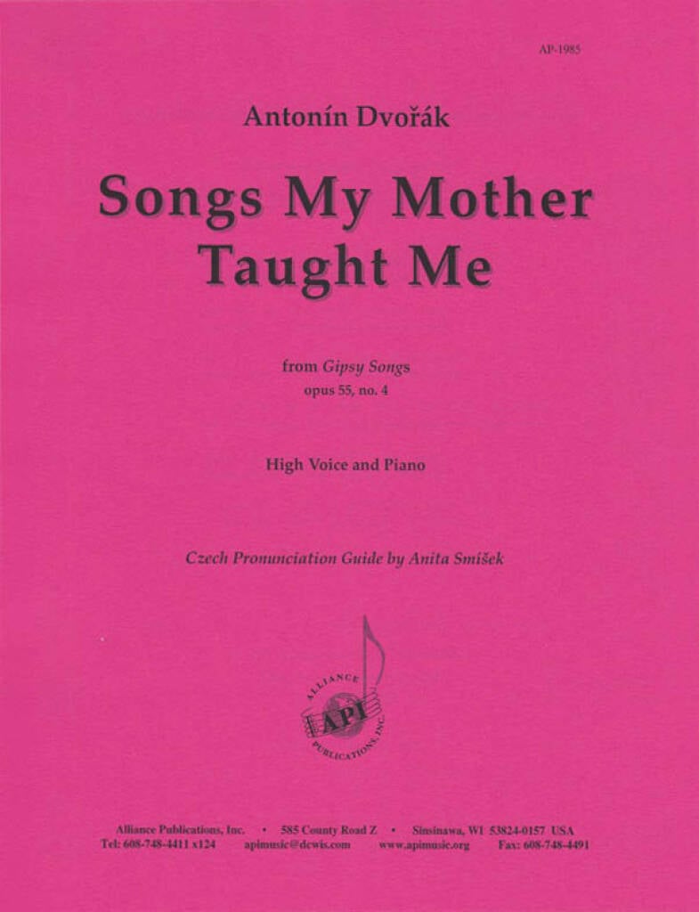 Songs My Mother Taught Me - Voc-pno